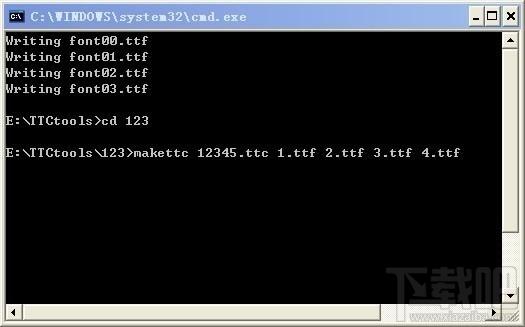 TTCtools,苹果字体转换,TTF转TTC工具,字体转换